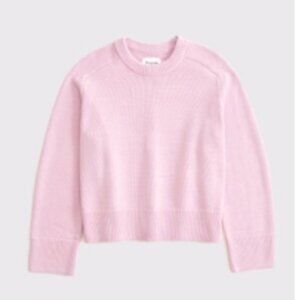 NWT Abercrombie Madeline Crewneck Sweater Pink Size Large